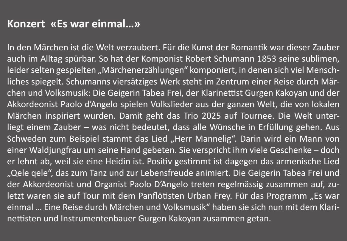 Es war einmal… In den Märchen ist die Welt verzaubert.